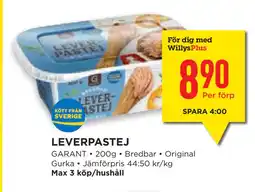 Willys Hemma LEVERPASTEJ erbjuda