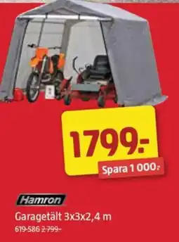 Jula HAMRON Garagetält erbjuda