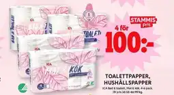 TOALETTPAPPER, HUSHÅLLSPAPPER