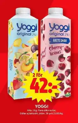 ICA Maxi YOGGI erbjuda