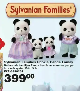 Sylvanian Families Pookie Panda Family