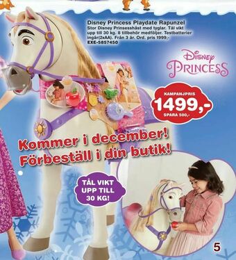 Lekextra Disney Princess Playdate Rapunzel erbjuda