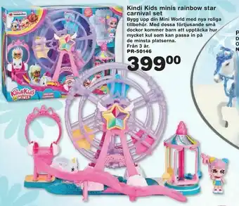 Kindi Kids minis rainbow star carnival set