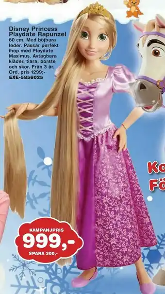 Lekextra Disney Princess Playdate Rapunzel erbjuda