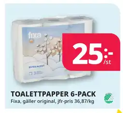 Tempo TOALETTPAPPER 6-PACK erbjuda