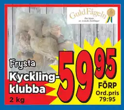 Supergrossen Kycklingklubba erbjuda