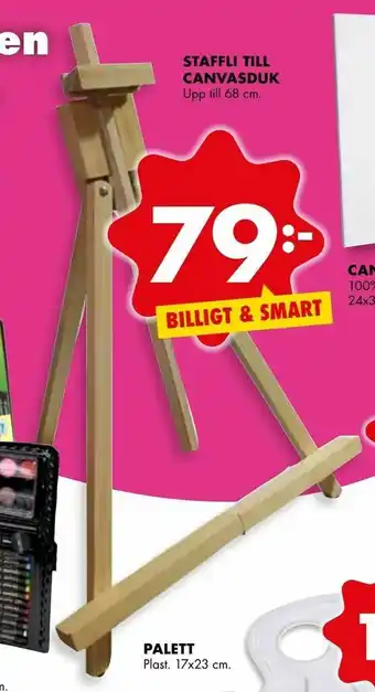 Staffli till canvasduk