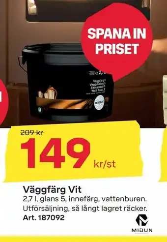 Byggmax Väggfärg Vit erbjuda