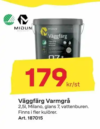 Byggmax Väggfärg Varmgrå erbjuda