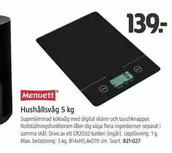 Jula Hushållsvåg 5 kg erbjuda