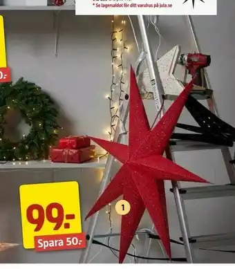 Jula Adventsstjärna Ø72 cm, E14 erbjuda