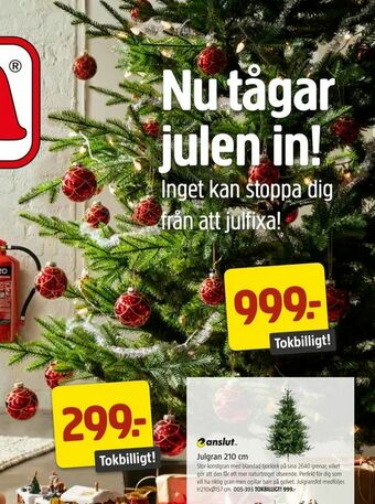 Jula Julgran 210 cm erbjuda