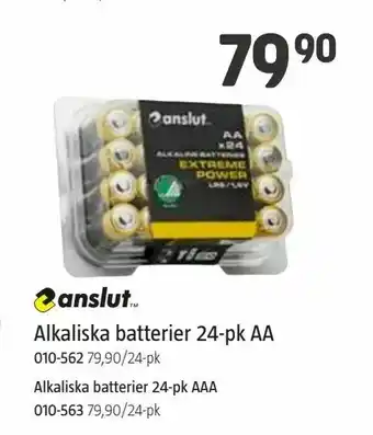 Jula Alkaliska batterier 24-pk AA erbjuda