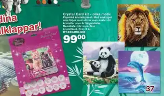 Lekextra Crystal Card kit - olika motiv erbjuda