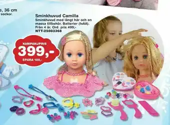 Sminkhuvud Camilla