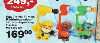 Lekextra Paw Patrol Filmen, Räddningsvalpar erbjuda