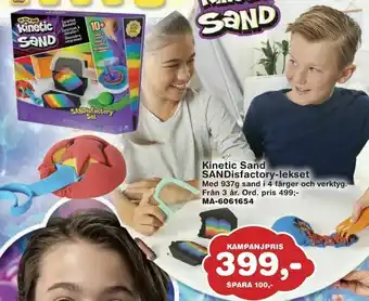 Lekextra Kinetic Sand SANDisfactory-lekset erbjuda