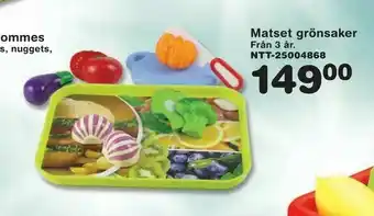Lekextra Matset grönsaker erbjuda
