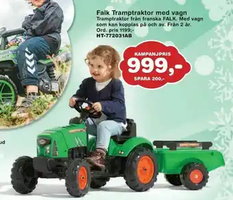 Falk Tramptraktor med vagn