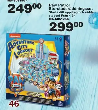 Lekextra Paw Storstadsräddningsset Patrol erbjuda