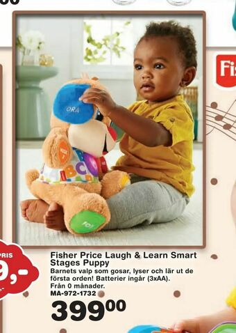 Lekextra Fisher Price Laugh & Learn Smart Stages Puppy erbjuda
