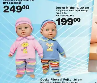 Lekextra Docka Michelle, 30 cm erbjuda
