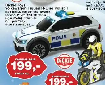 Lekextra Dickie Toys Volkswagen Tiguan R-Line Polisbil erbjuda