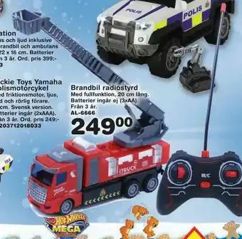 Lekextra Brandbil radiostyrd erbjuda