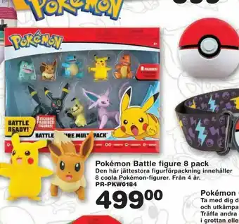 Lekextra Pokémon Battle figure 8 pack erbjuda