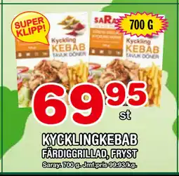 Nya Pulsen KYCKLINGKEBAB erbjuda