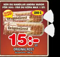 Nya Pulsen ORIGINALROST erbjuda