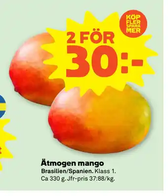 Stora Coop Ätmogen mango erbjuda