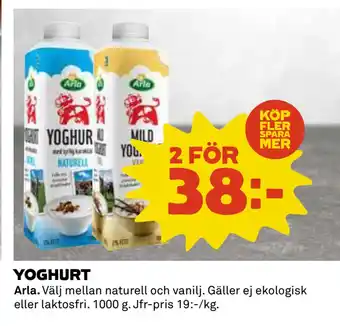 Coop Daglivs YOGHURT erbjuda