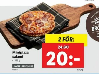 Lidl Minipizza salami erbjuda