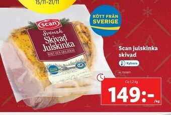 Lidl Scan julskinka skivad erbjuda