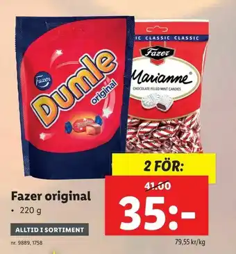 Lidl Fazer original erbjuda