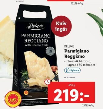 Lidl Parmigiano Reggiano erbjuda