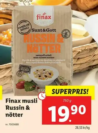 Finax musli Russin & nötter