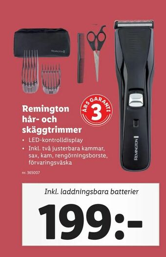 Lidl Remington hår- och skäggtrimmer erbjuda