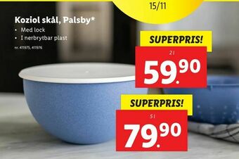 Koziol skål, Palsby