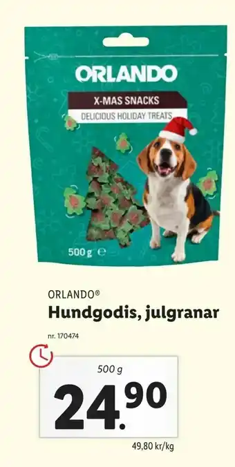 Lidl Hundgodis, julgranar erbjuda