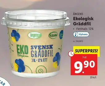 Lidl Ekologisk Gräddfil erbjuda