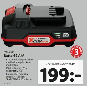 Lidl Batteri 2 Ah erbjuda