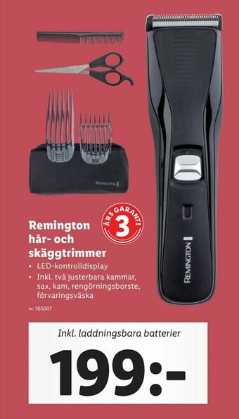 Lidl Remington hår- och skäggtrimmer erbjuda