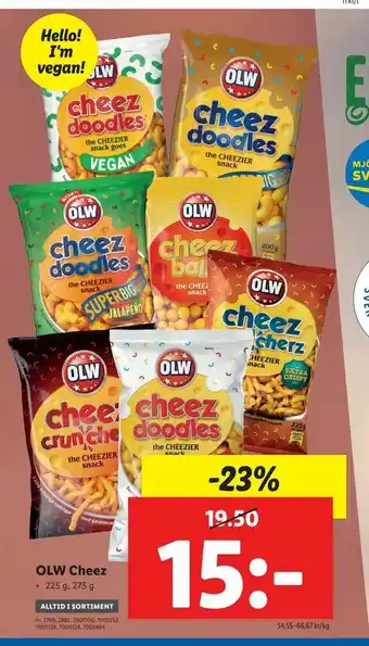 Lidl OLW Cheez erbjuda