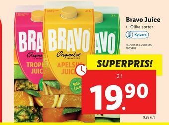 Lidl Bravo Juice erbjuda