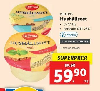 Lidl Hushållsost erbjuda