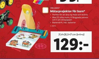 Lidl Målarprojektor för barn erbjuda