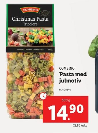 Lidl Pasta med julmotiv erbjuda