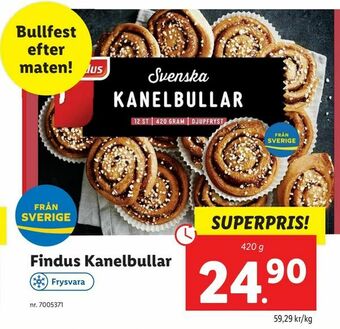 Lidl Findus Kanelbullar erbjuda